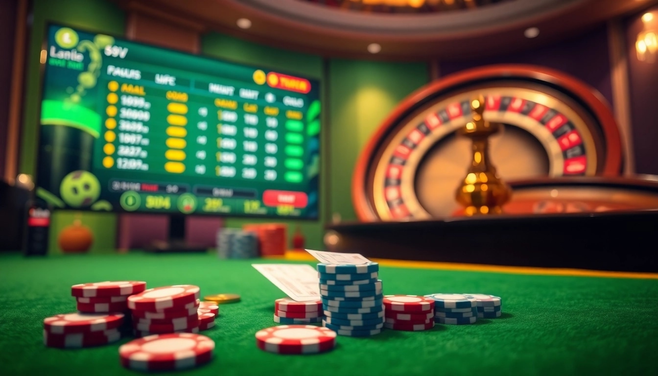 Engaging Lô đề 69VN scene featuring vibrant casino elements and betting excitement.
