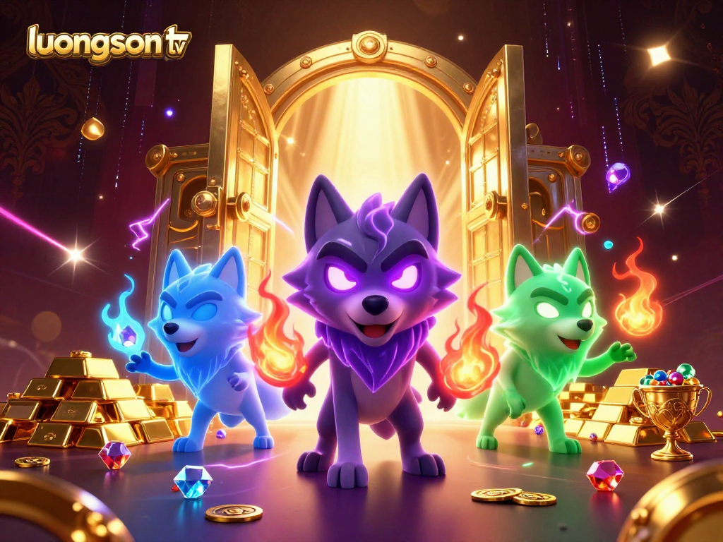 Join the excitement with luongson tv as glowing wolves lead a treasure-filled adventure!