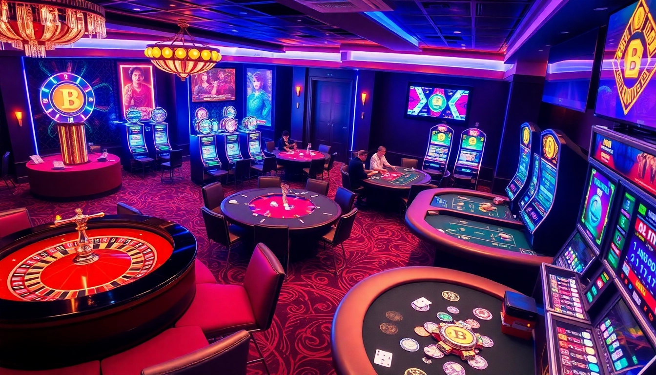 Players celebrating wins at the best crypto casinos with vibrant slots and roulette tables.