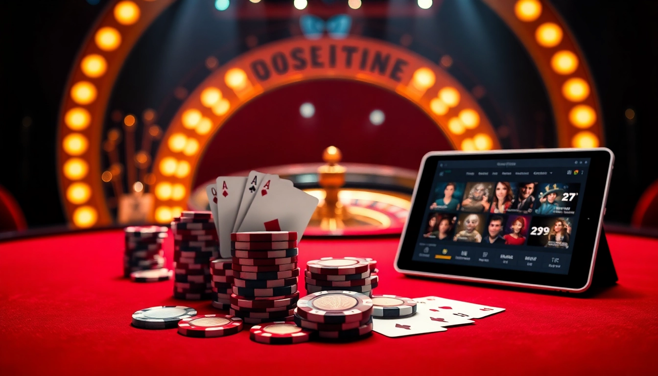 Engage in thrilling games at https://qq888.dev/ featuring poker chips and a roulette wheel.